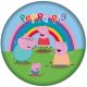 Peppa malac Rainbow formapárna, díszpárna 40 cm Velúr