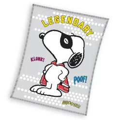 Snoopy Legendary coral fleece polár takaró 150x200cm