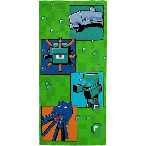 Minecraft Ocean Depths fürdőlepedő, strand törölköző 70x140cm