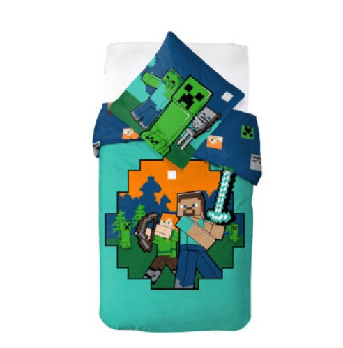 Minecraft Diamond Defender ágyneműhuzat 140×200cm, 70×90 cm