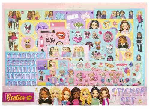 Csajos Besties mega matrica szett 300 db-os