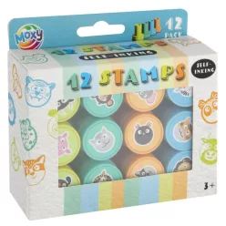 Állatos Blue nyomda szett 12 db-os