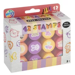 Állatos Pink nyomda szett 12 db-os