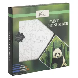 Panda Nassau számfestő készlet 20x20 cm