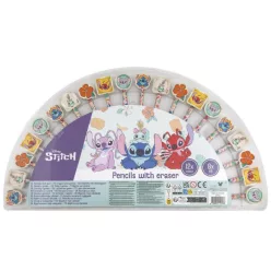  Disney Lilo és Stitch, A csillagkutya Aloha színes és grafit ceruza szett radír véggel 20 db-os