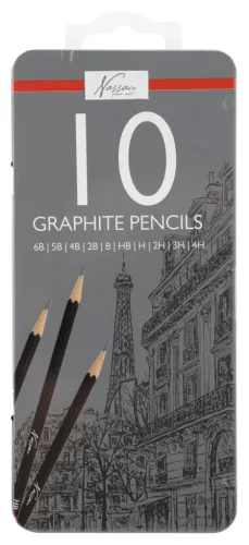 Nassau többféle keménységű grafitceruza szett 10 db-os