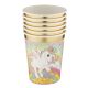 Unikornis Rainbow papír pohár 6 db-os 250 ml