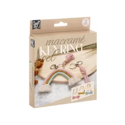   Makramé Rainbow kulcstartó készítő kreatív szett 2 db-os