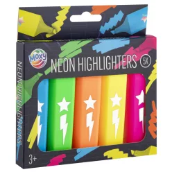 Színes Neon szövegkiemelő szett 5 db-os