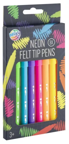 Színes Neon filctoll szett 8 db-os