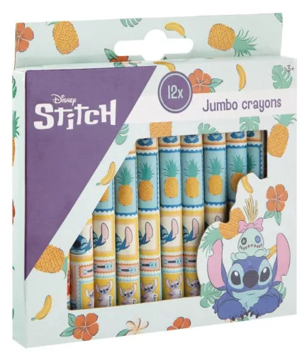 Disney Lilo és Stitch, A csillagkutya Aloha zsírkréta 12 db-os