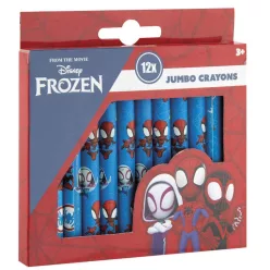 Pókember Spidey Friends zsírkréta 12 db-os