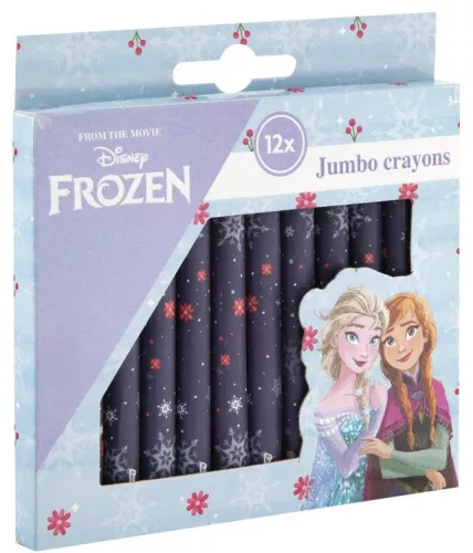 Disney Jégvarázs Snowflakes zsírkréta 12 db-os