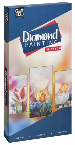 Tulipán Craft 3 részes gyémántszemes kirakó szett