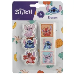   Disney Lilo és Stitch, A csillagkutya Aloha forma radír szett 4 db-os