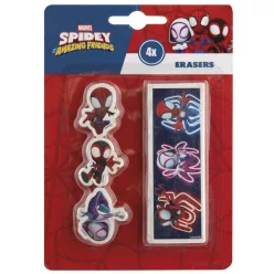 Pókember Spidey Friends forma radír szett 4 db-os