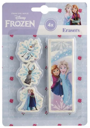 Disney Jégvarázs Sisters forma radír szett 4 db-os