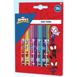 Pókember Spidey Friends filctoll szett 12 db-os