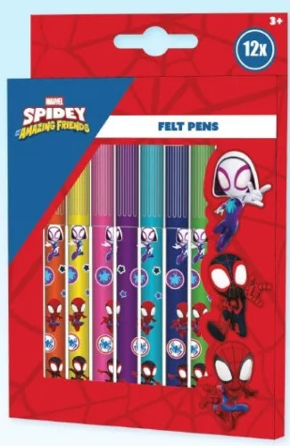 Pókember Spidey Friends filctoll szett 12 db-os