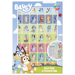 Bluey Friends csillámos matricás album 8 ív