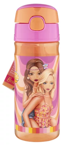 Csajos Besties műanyag szívószálas kulacs akasztóval 450 ml