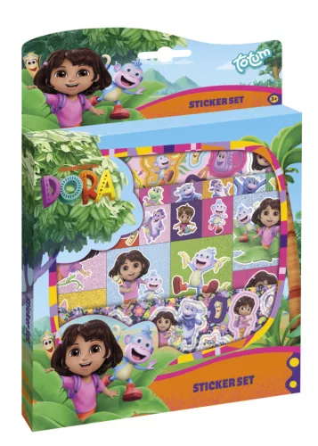 Dóra a felfedező Jungle matrica szett