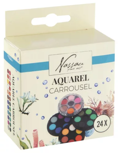 Színes Nassau Carrousel akrilfesték készlet 24 db-os