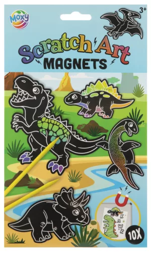 Dinoszaurusz Rawr scratch képkarcoló készlet mágnessel