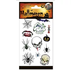 Halloween Skulls tetkó 12 db-os