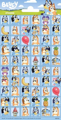 Bluey Bingo mini matrica szett