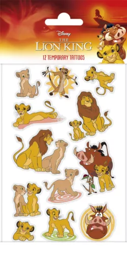 Disney Az Oroszlánkirály Fun tetkó 12 db-os