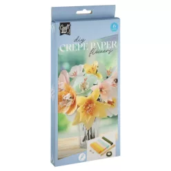 Színes virág Spring krepp papír dekorációs szett