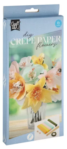 Színes virág Spring krepp papír dekorációs szett
