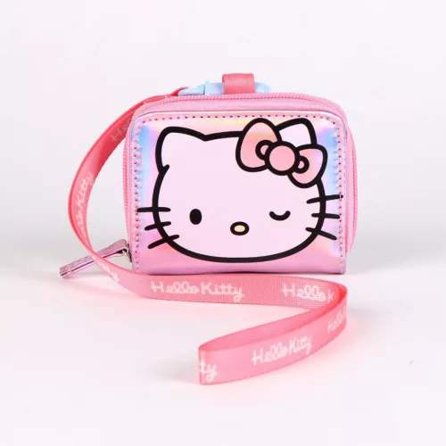 Hello Kitty Pink Iridescent pénztárca