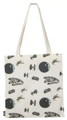 Star Wars Black shopping bag, bevásárlótáska 40 cm