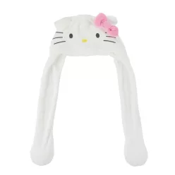 Hello Kitty White gyerek sapka mozgatható fülekkel