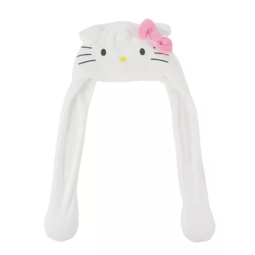 Hello Kitty White gyerek sapka mozgatható fülekkel