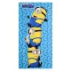 Minyonok Blue Banana fürdőlepedő, strand törölköző 70x140cm (Fast Dry)
