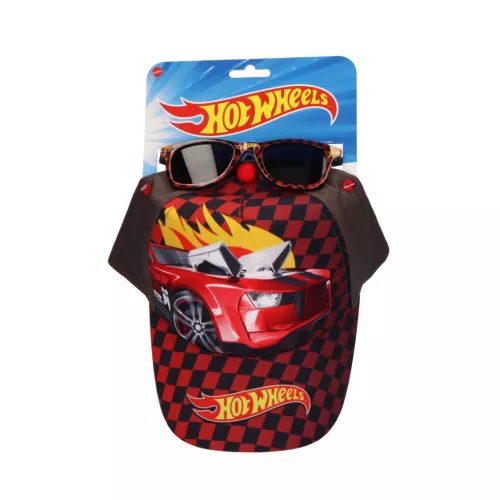 Hot Wheels Racing napszemüveg és baseball sapka szett