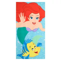   Disney Hercegnők Flounder fürdőlepedő, strand törölköző 70x140cm (Fast Dry)