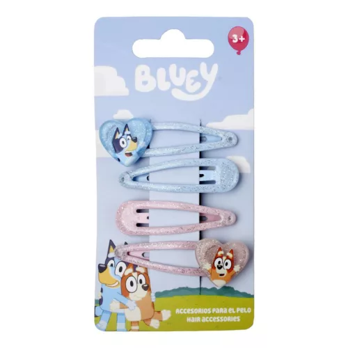 Bluey Heart hajcsat szett 4 db-os