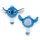 Disney Lilo és Stitch, A csillagkutya Blue mini plüss hajkefe 13 cm