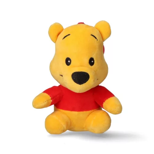 Disney Micimackó Yellow 3D plüss figura akasztóval, táskadísz 13 cm
