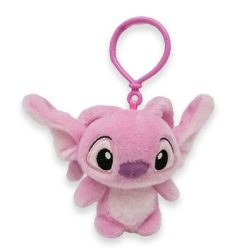   Disney Lilo és Stitch, A csillagkutya Pink 3D plüss figura akasztóval, táskadísz 12 cm