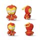 Bosszúállók Iron Man 3D plüss figura akasztóval, táskadísz 13 cm