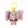 Disney Dumbo Grey 3D plüss figura akasztóval, táskadísz 13 cm