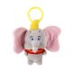 Disney Dumbo Grey 3D plüss figura akasztóval, táskadísz 13 cm
