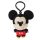 Disney Mickey Smile 3D plüss figura akasztóval, táskadísz 13 cm