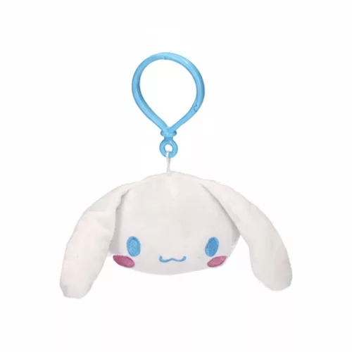Hello Kitty Cinnamoroll Head 3D plüss figura akasztóval, táskadísz 21 cm
