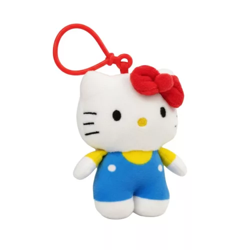 Hello Kitty Blue Dress 3D plüss figura akasztóval, táskadísz 13 cm